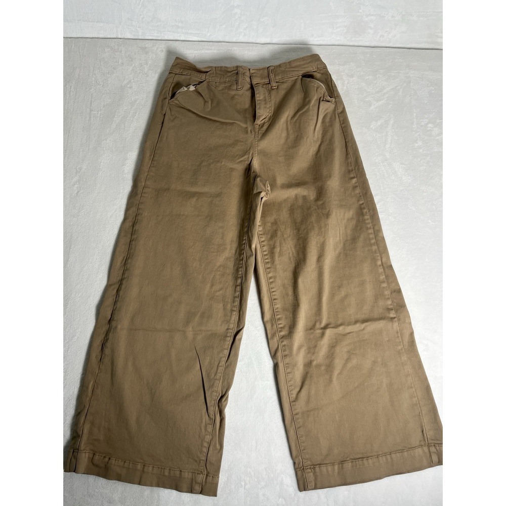Torrid Womens Pants Size 10S Beige Straight Leg Chino Cotton Stretch Mid Rise